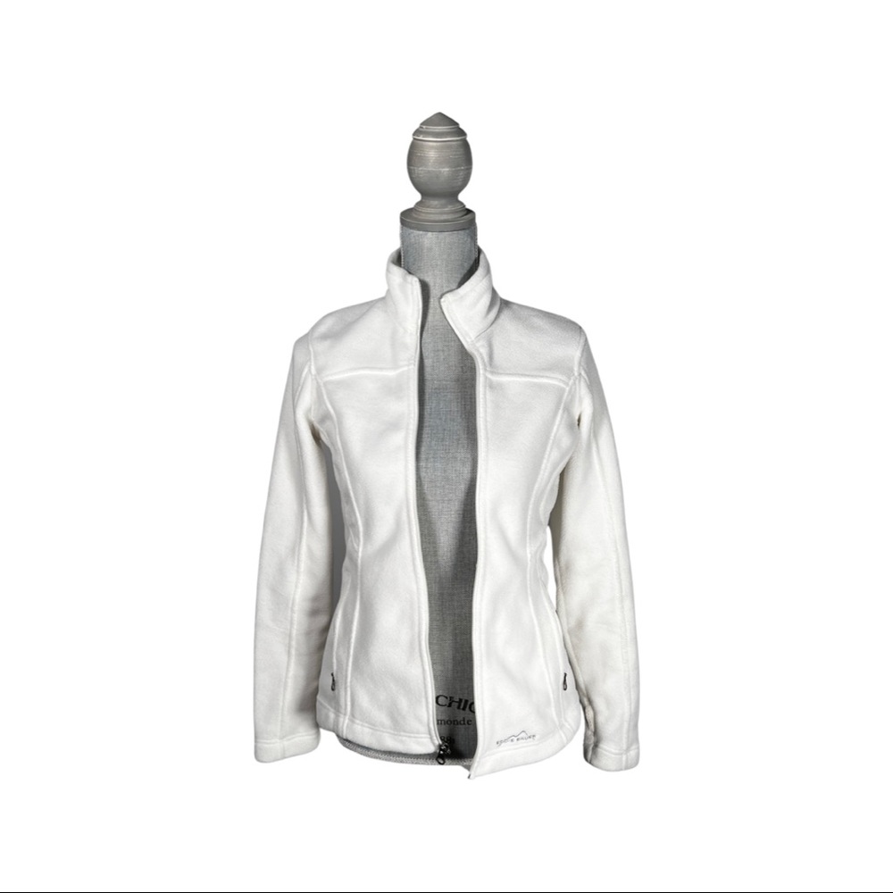 White Eddie Bauer zip up